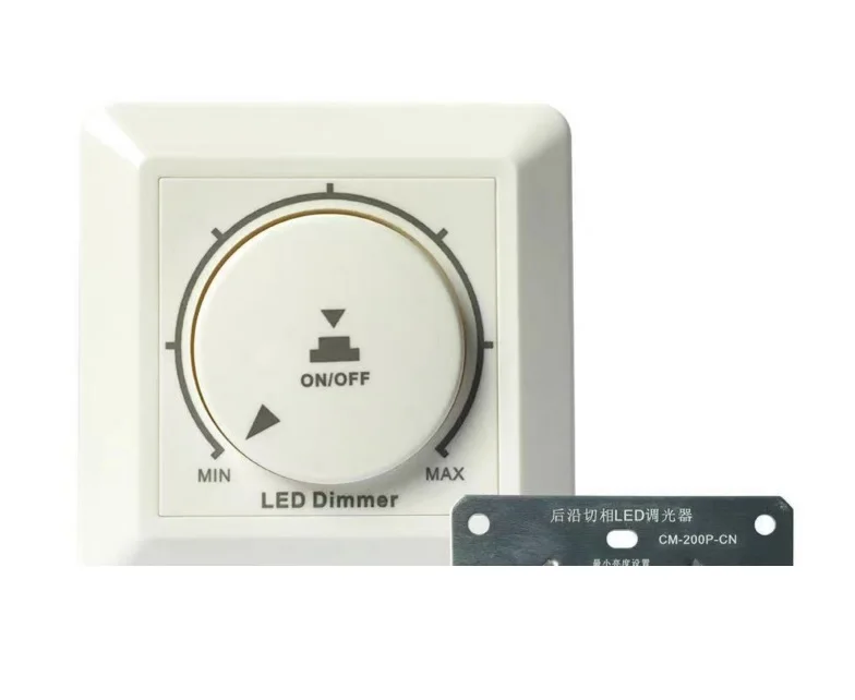 LED Wall Dimmer Switch with Power Indicator Light, MOSFET Reverse Phase