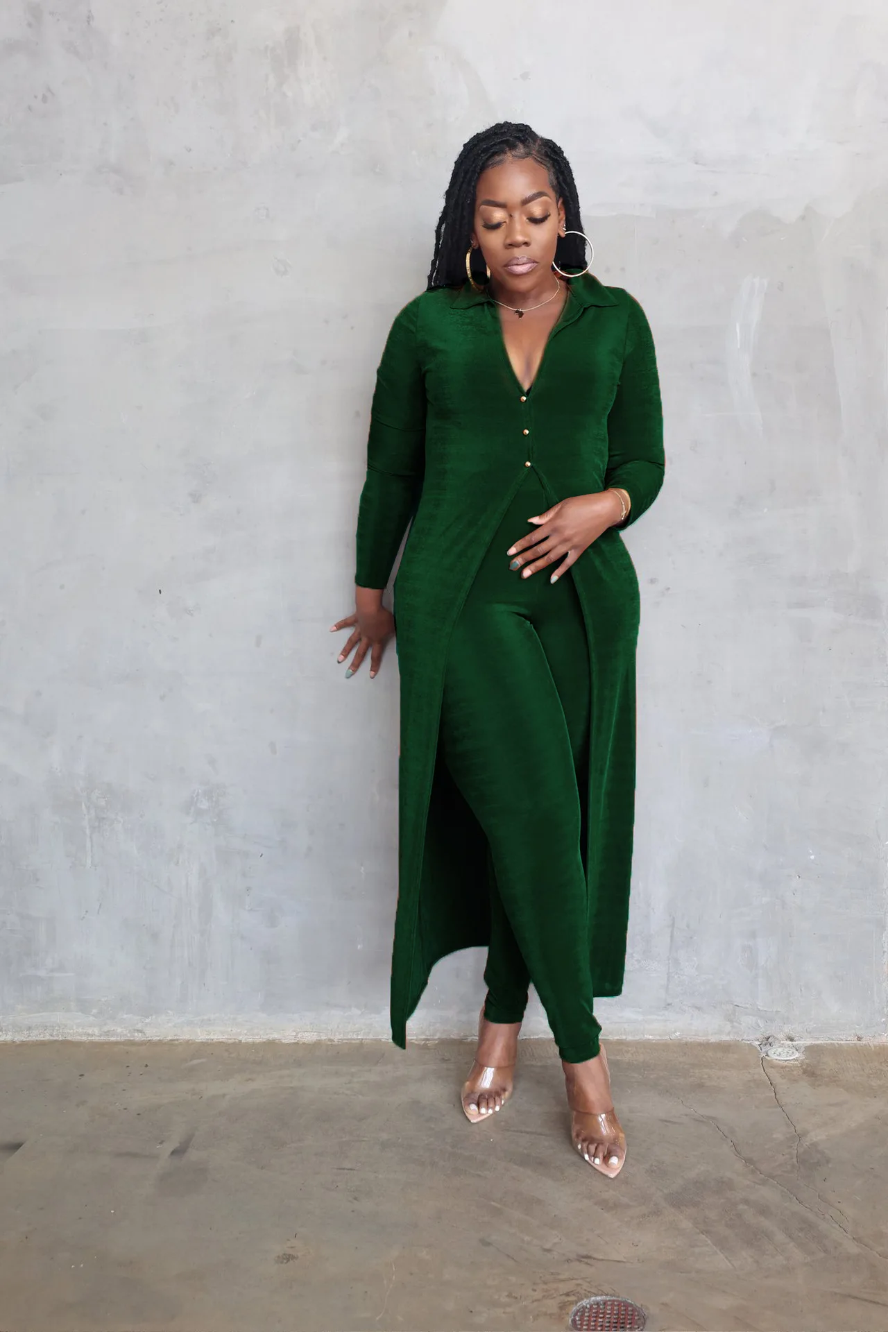 

Chocomist Two-pieces Casual Solid Women Pants Set