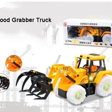 31*11*13,5 см Моделирование RC деревянный захват строительный грузовик, инженерный Транспорт модель светодиодный музыкальный эффект детский Забавный подарок