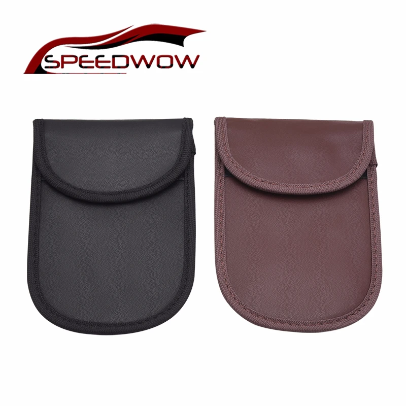 

SPEEDWOW Car Key Case Signal Blocking Bag Faraday Cage Fob Pouch RFID Blocking Bag Shielding Pouch Wallet Case For Keyless Car
