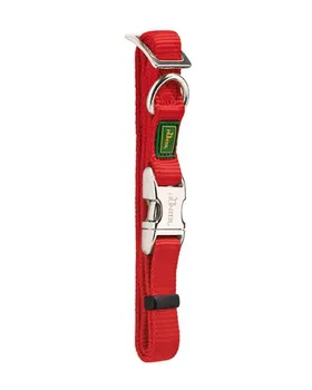 

HUNTER collar for dogs nylon with a metal clasp red 45 - 65 cm Hunter ALU-Strong