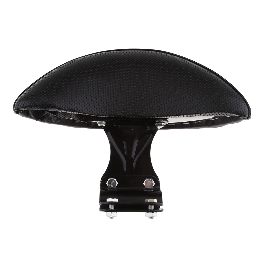 Universal PU Motorcycle Driver Backrest Sissy Bar Cushion Pad - Black