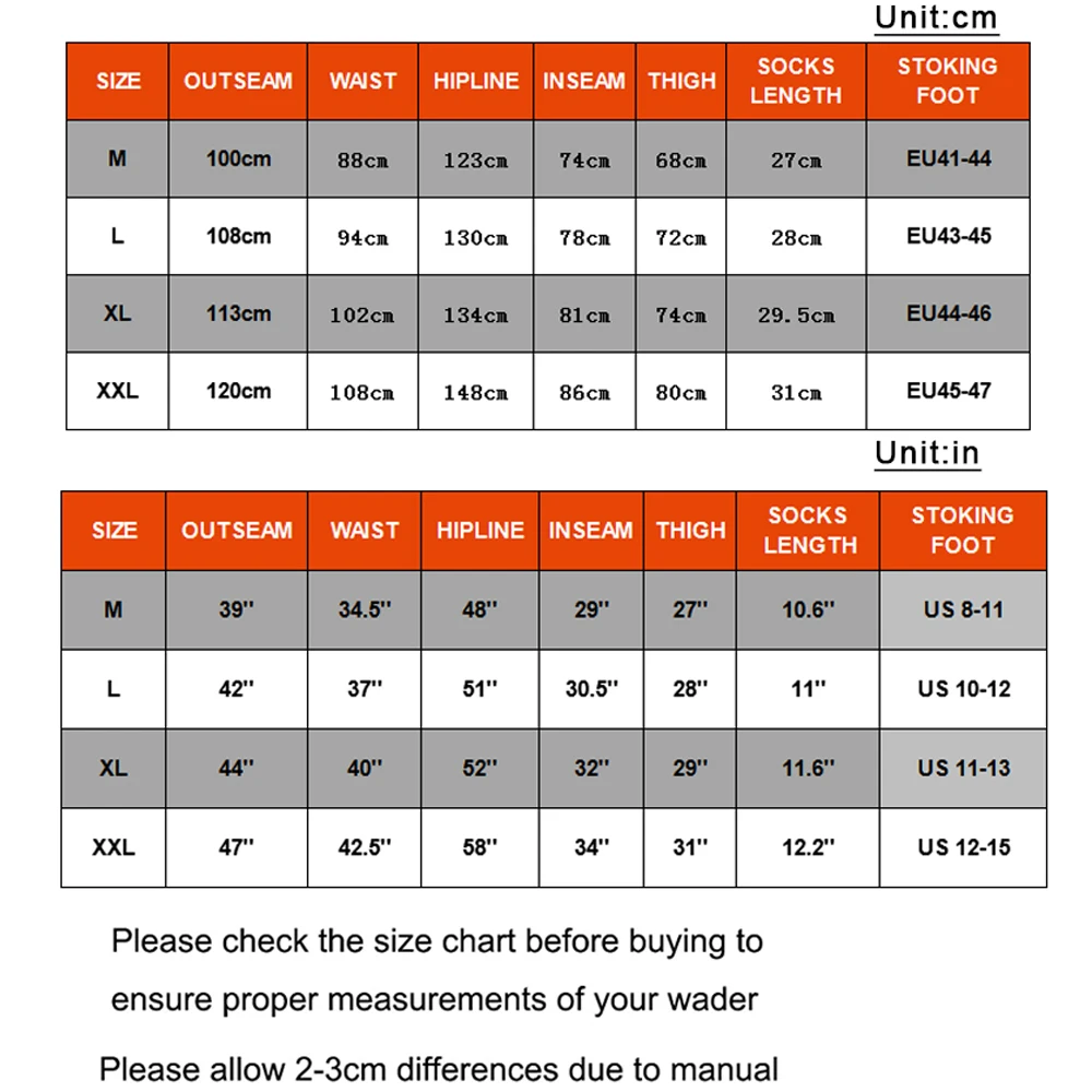 Men Fishing Pants Wading Waders Fly Fishing Stockingfoot Waist High Pant River Waterproof