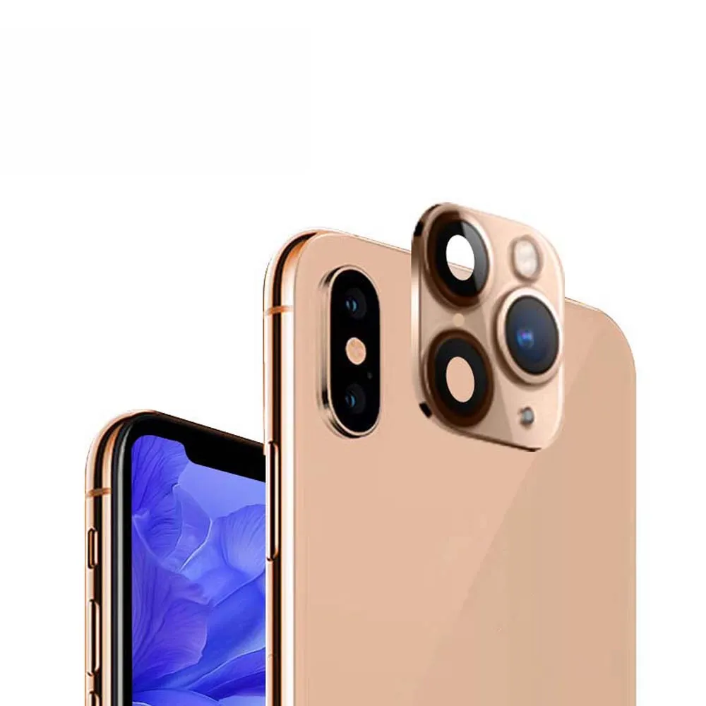 Anti-Scratch Modified Metal Sticker Seconds Change Camera Lens Cover FOR iPhone X XS XR MAX Fake Camera FOR iPhone 11 Pro Max best smartphone lens kit