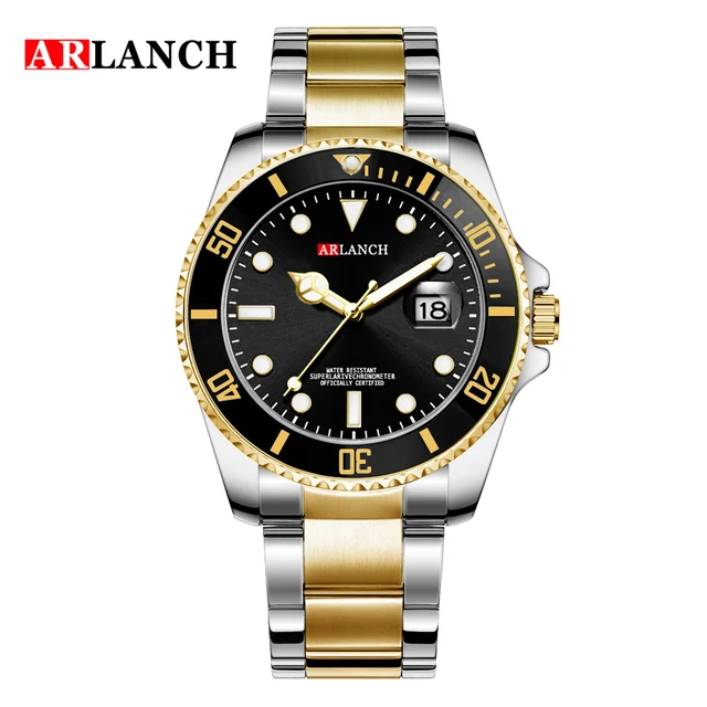 2022 New Water Ghost Stainless Steel Top Brand Luxury Submariner Sport Waterproof Classic Design Men Green Fashion Quartz Watch Black Silver Gold
