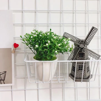 

1PC Modern Home Wall Decoration Iron Grid Nordic Art Photo Displaying Frame Party Metal Shelf Mesh Postcards DIY Racks