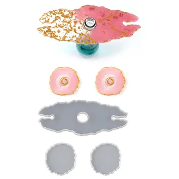 

Oval Coaster Molds for Resin Casting Silicone Coaster Molds for Red Wind Glass Hanging Holder Resin Tray Coaster Mold Kit