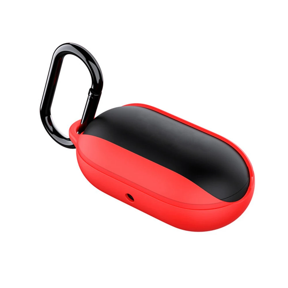 Новинка с крюком светящиеся с ночным светом Наушники Аксессуары для samsung Galaxy Buds Bluetooth гарнитура жидкий силиконовый чехол - Цвет: red