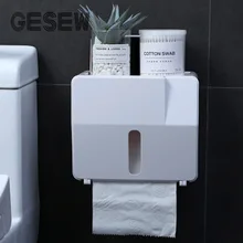 GESEW Ванная Комната Водонепроницаемые настенные держатели роликов для унитаза держатель с полка-органайзер для ванной стойки настенный держатель для ванной комнаты