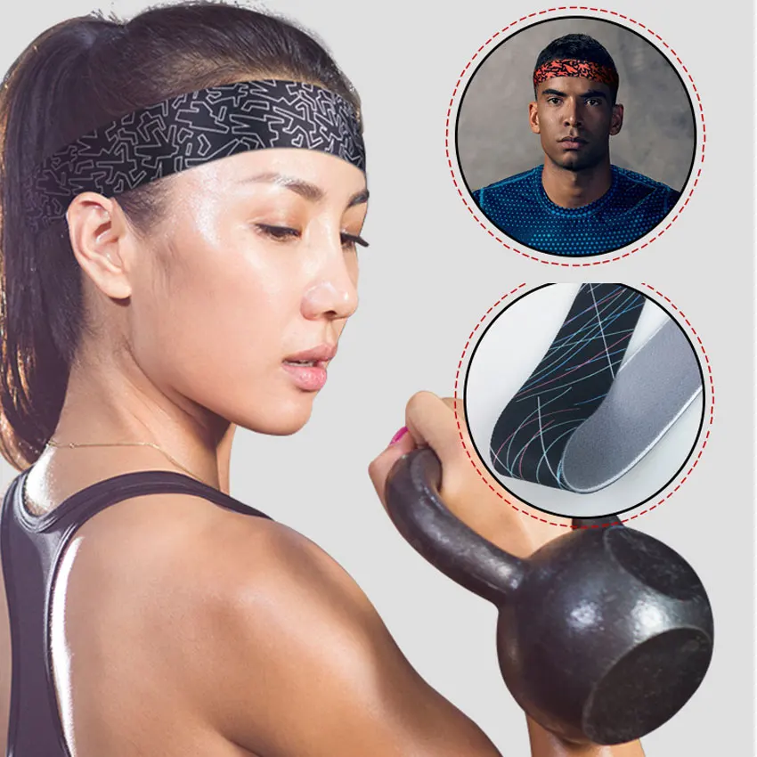 Для мужчин и женщин Sweatband Велоспорт Йога Бег Баскетбол Футбол бокс Спорт Пот