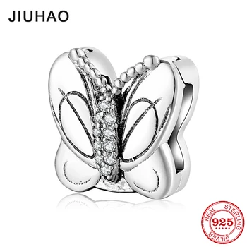 

Fit Reflexions charms 925 original Bracelet Sterling Silver 925 Butterfly Animals Charm Clips Beads Women Accessories Jewelry