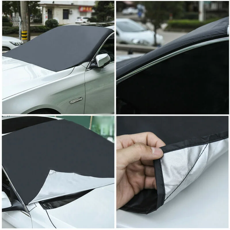  Magnetic Car Windshield Snow Cover Winter Ice Frost Guard Sunshade Protector Car Magnet Windshield 