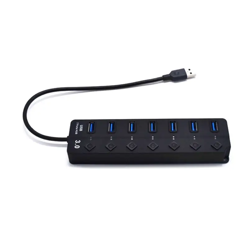 B Высокоскоростной 4/7 usb порты USB 3,0 концентратор расширитель сплиттер адаптер питания для MacBook PC компьютер ноутбук зарядное устройство аксессуары - Цвет: B