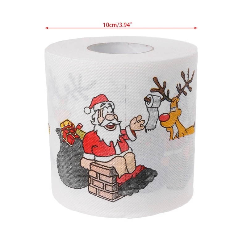 2 слоя Рождество Санта Клаус Олень Туалет бумажные салфетки в рулонах Декор для гостиной
