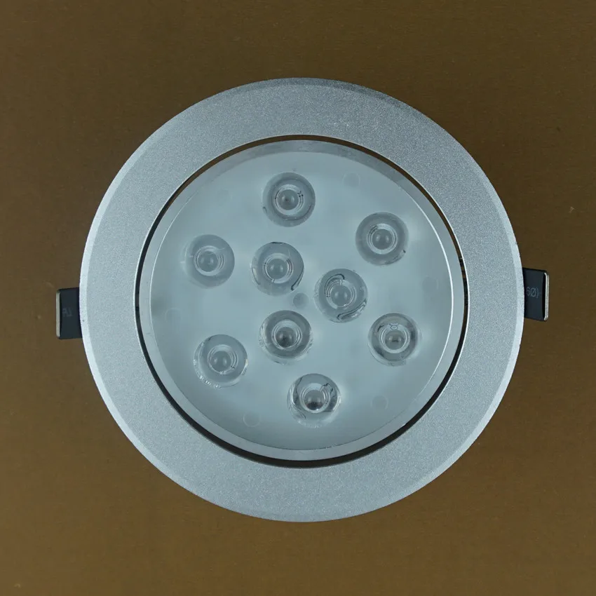LED Ceiling Light 9W Ceiling Spotlight 12W Downlight Silver White Hotel Clothing Store Home Lighting