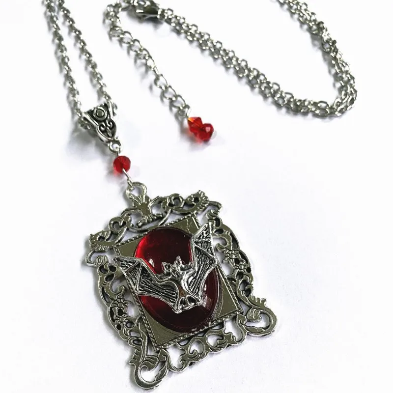 Waliicorners Handmade Punk Magic Jewelry New Goth Black Gem Retro Crystal Bat Pendant Necklace 10 Hc5aedc2ea24e48eabb65be6dbd2e71adf