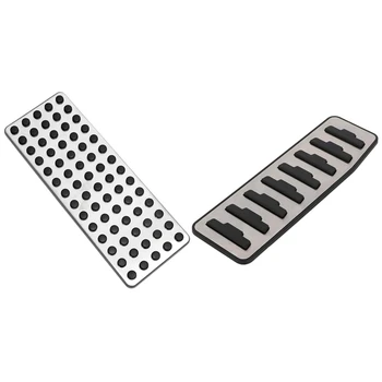 

1 Pcs Footrest Foot Rest Dead Pedal Pad Cover for Mercedes Benz & 1 Pcs for Range Rover Evoque Rest Pedal Pad Cover