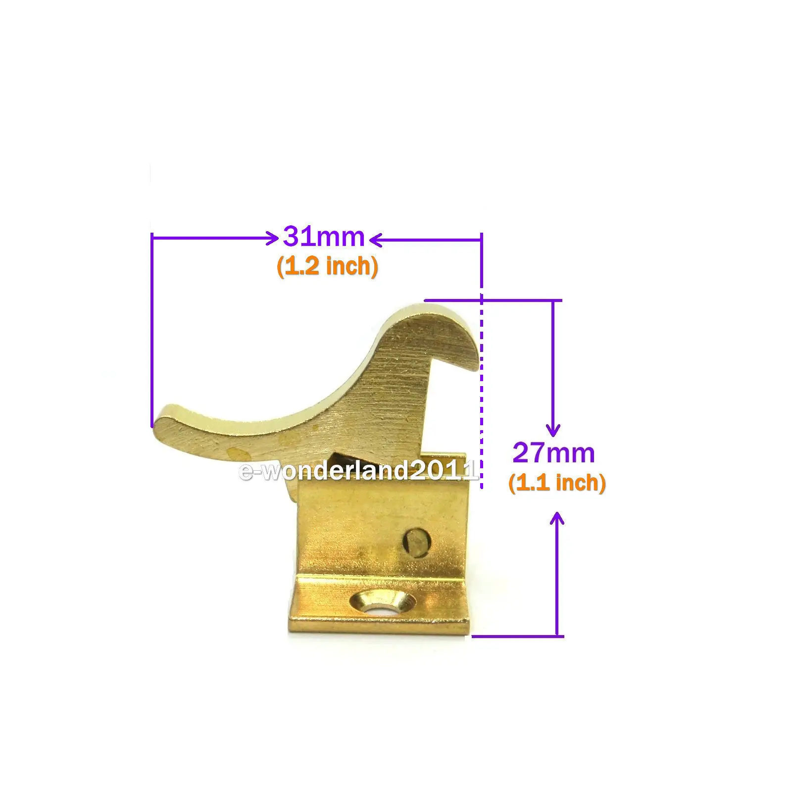 5 Set Brass Window Catch/Extra Heavy Duty Elbow Latch Cabinet Door,with Screws