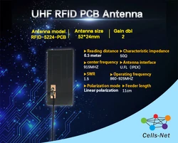 Antenne PCB UHF flexible, petit volume, antenne RFID intégrée 52x24mm 