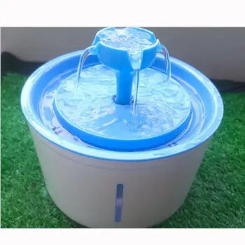 

Visual Windw LED Light Pet Fountain Dog Auto Drinking Feeder Cat Drinker Bottle 1.6 L