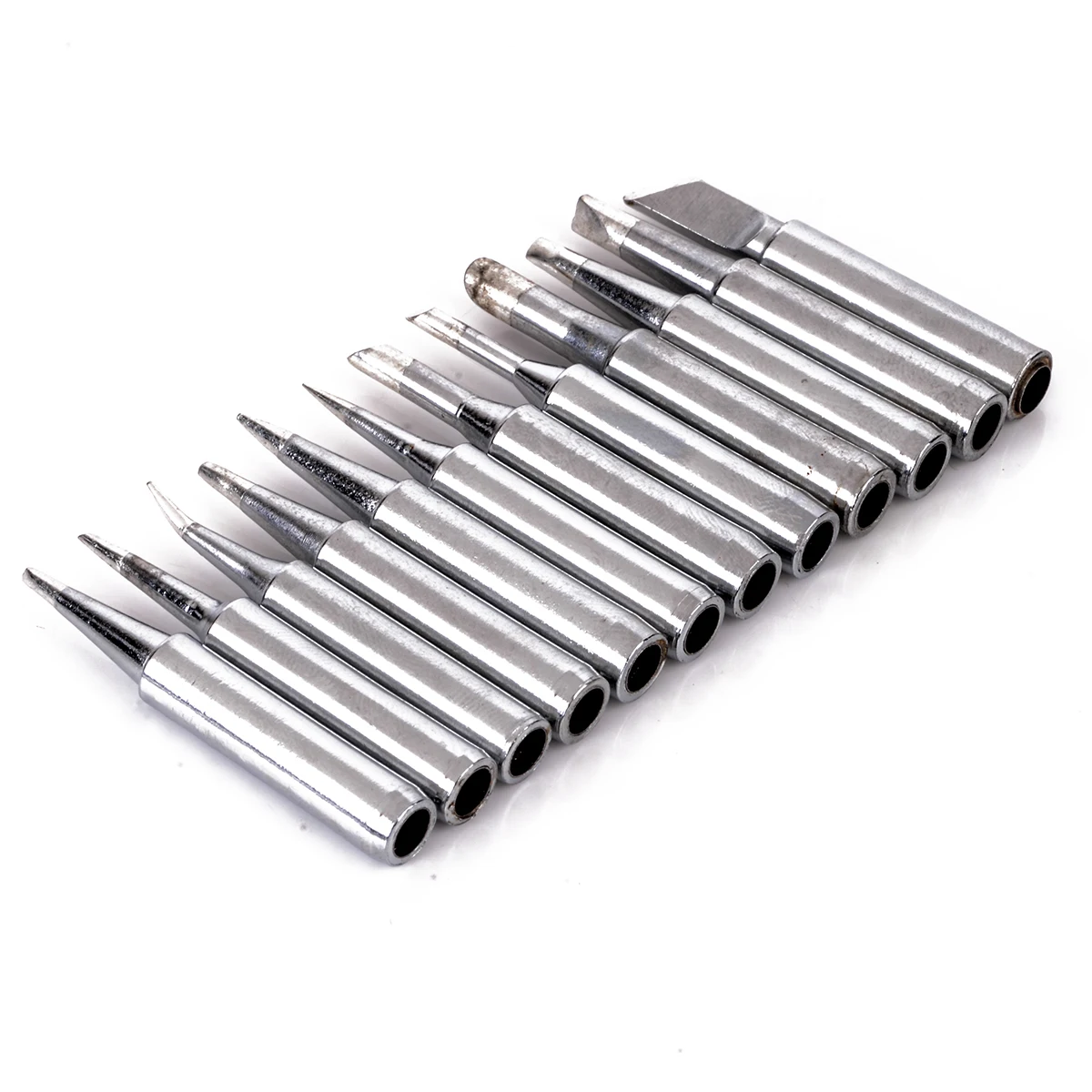 Mayitr 12pcs Pratical Solder Iron Tip 900M-T Soldering Tips Set For 936/937/928 Soldering Station Repair Tool