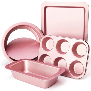 

Kitchen Baking Mould Tool Set New Glove Set Pink 22 Pieces Cake Mould Set
