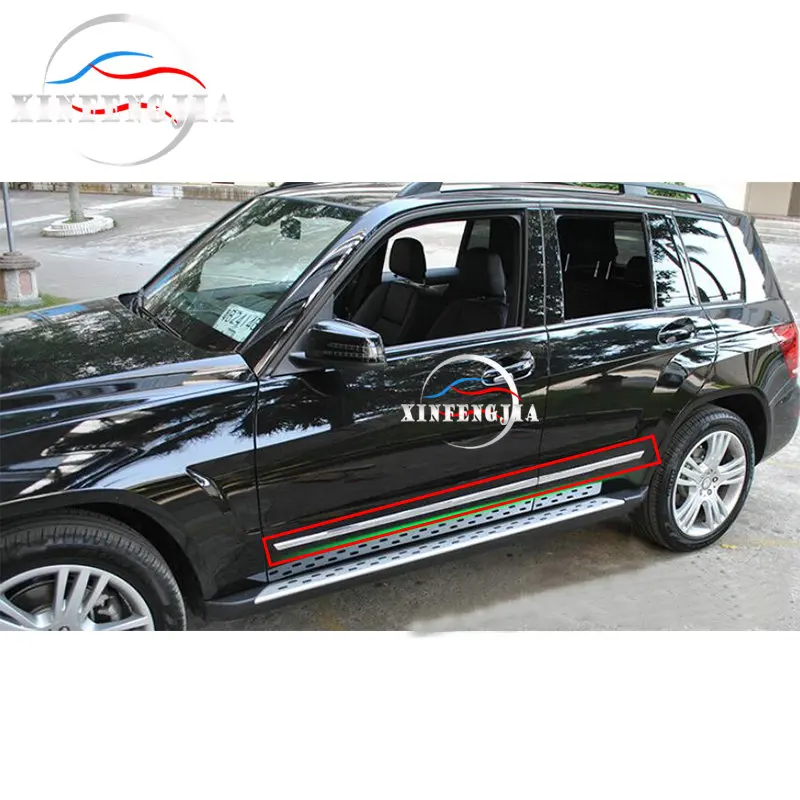 Для Mercedes-Benz ML GL GLE GLS Class W166 X166 12-17 4 шт. крышка боковой двери из нержавеющей стали