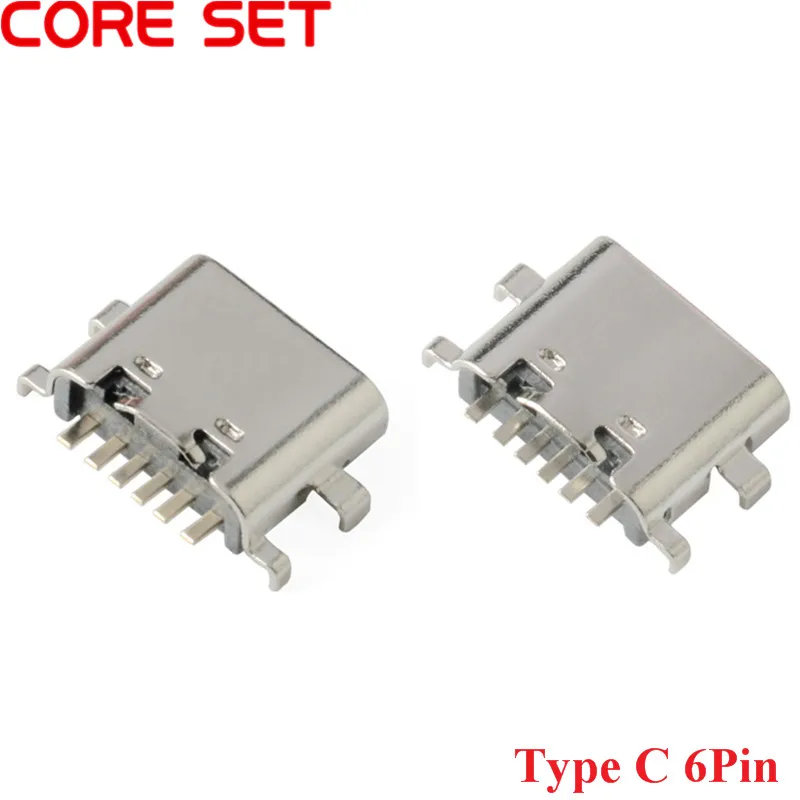 10 шт. разъем Micro USB Type C 3 1 6 штырьков|Соединители| |