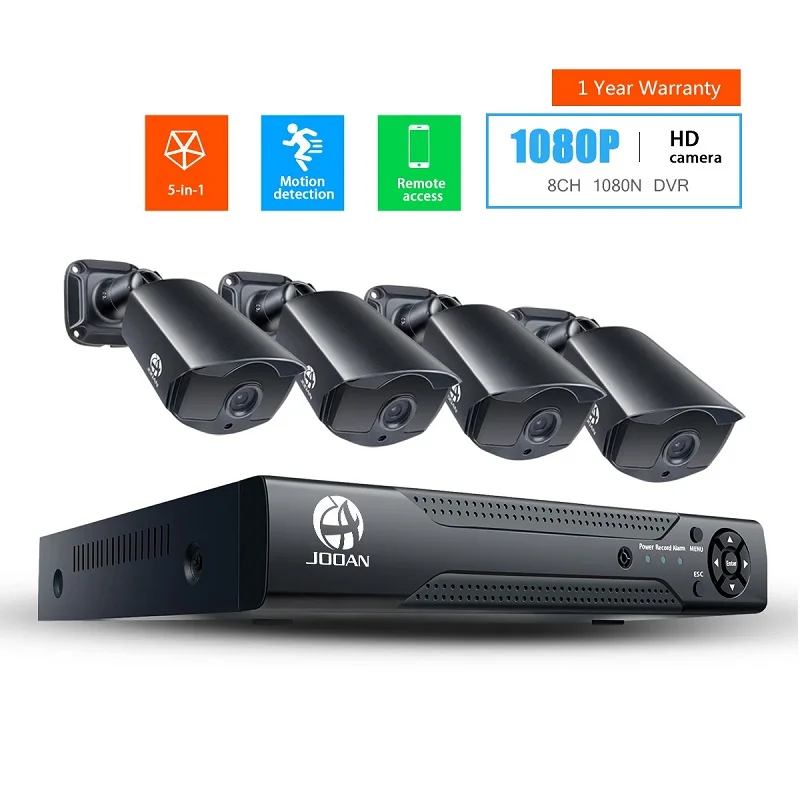 8CH DVR CCTV система HD-TVI DVR комплект 4CH 1080p камера для домашней безопасности Водонепроницаемая наружная камера ночного видения комплект видеонаблюдения