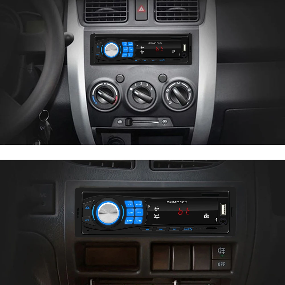 Автомобильный стерео MP3-плеер 8013 Hands-free автомобильный стерео MP3-плеер в тире головное устройство Bt USB AUX FM радио приемник автозапчасти