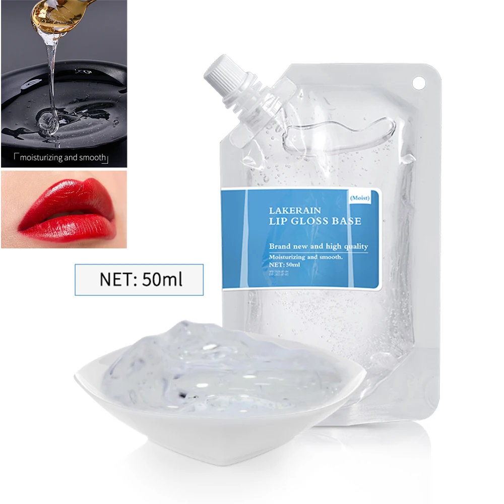 

50ml DIY Clear Lip Gloss Base Gel Oil DIY Moisturizing Matte Lipstick Material Versagel Lipgloss Base Gel For Handmade Lip Gloss