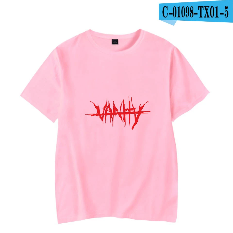Juice Wrld хип хоп рэппер 2D стиль Kpop короткий рукав модная летняя футболка для отдыха с короткими рукавами - Цвет: pink