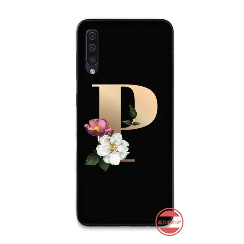 Чехол для телефона с 26 английскими буквами и именем чехол Samsung Galaxy M10 20 30 A 40 50 70 71 6S