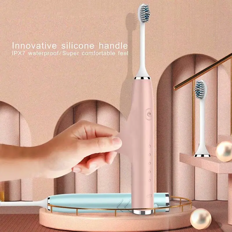 Electric Toothbrush Sonic Wave Whitening IPX7 Waterproof USB Rechargeable Teeth Brush Adult Oral Ultrason Electric Toothbrush Electric Toothbrush Sonic Wave Whitening IPX7 Waterproof USB Rechargeable Teeth Brush Adult Oral Ultrason Electric Toothbrush