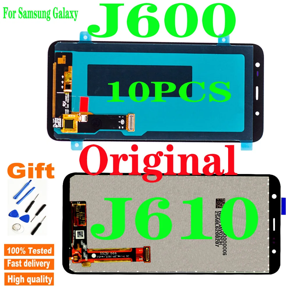 

10 PCS LCD For Samsung Galaxy J6 Plus 2018 J610 SM-J610F LCD Display for J6 2018 J600 J600F J600Y LCD Touch Screen Assembly