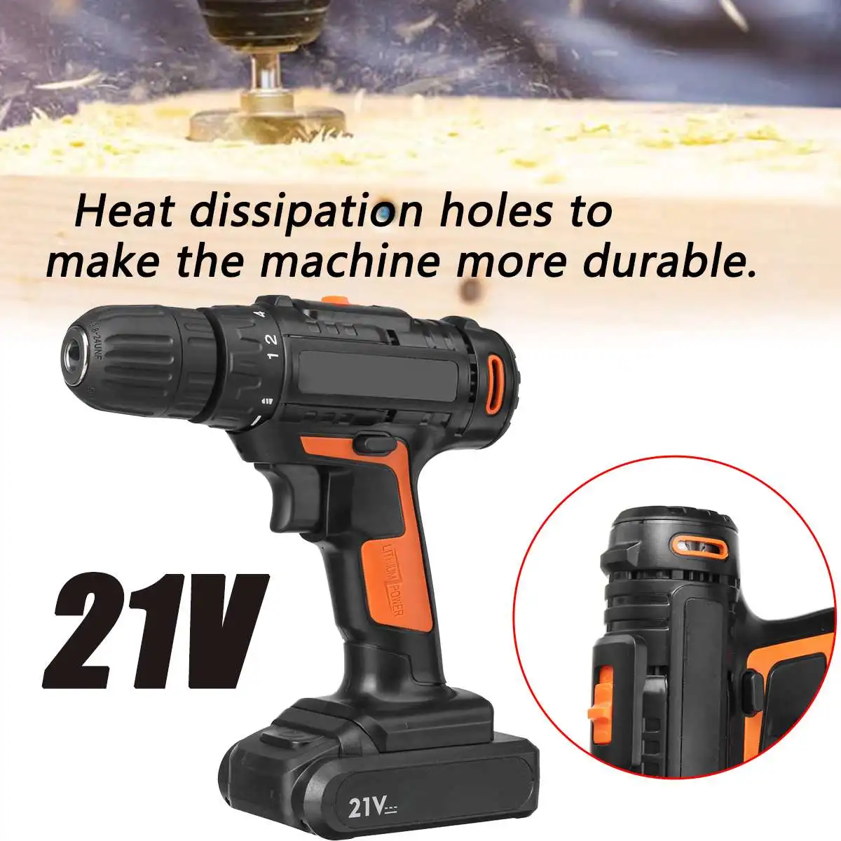 Drillpro 21V Перезаряжаемые многофункциональные, бытовые, электрические ручная дрель литий Cordles электрическая дрель W/современный потолочный светильник 2-Скорость Мощность инструмент