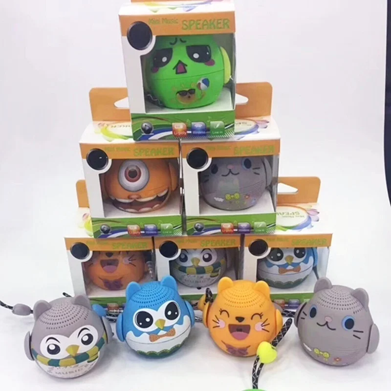 Мини милый животный Bluetooth динамик: портативный мультяшный питомец беспроводной
