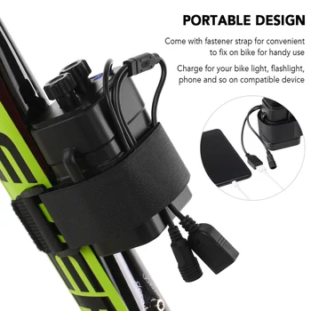 

6 Section 18650 Battery Case Portable Charger Dual Interface Waterproof Battery Box Camping Equipment for Bikelight Flashlight