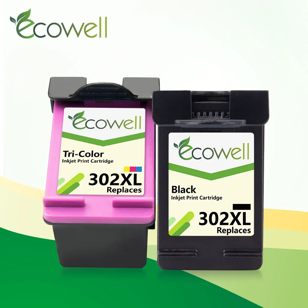 ECOWELL 302XL картридж совместимый для HP 302 XL hp Deskjet 2130 2135 1110 3630 Officejet 3632 3830 3834