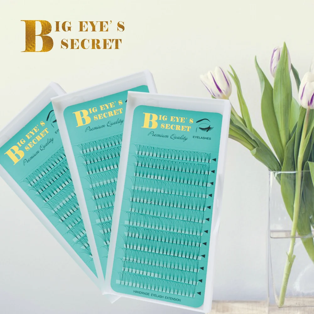 

BES LASHES Extension 0.07 Thickness Premade Volume Fans Short Stem Russian Volume Eyelash Extension Premade Fans Pre Made Fan