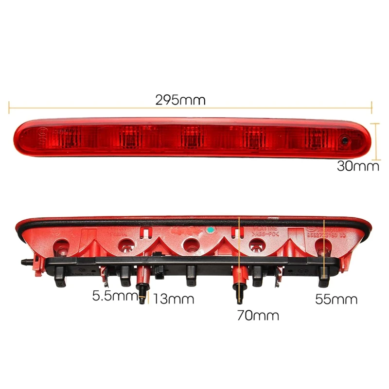 Автомобильный задний третий тормозной светильник, красный задний стоп-светильник с высоким креплением, стоп-лампы 6350K5 для peugeot 206 207 Citroen C2