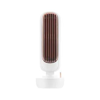 

TWISTER.CK NEW Mini Cooler USB Rechargeable Bladeless Fan No Leaf Office Water Cooling Spray Humidification Desktop Fan 1pc