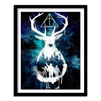 

5D Diy Diamond Painting Cross Stitch Handmade Diamond Embroidery Rhinestones Diamond Deer Home Harry decor Christmas Gift