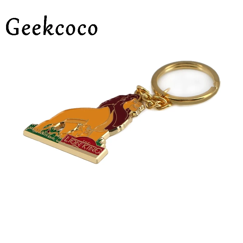Лев Король мультфильм брелки для ключей "Животные" Пряжка модный симпатичный брелок ручной работы автомобильный брелок мужской женский очаровательный кулон для сумки аксессуары J0464