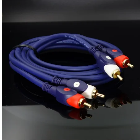 2pcs 4N oxygen-free copper gold-plated plug signal cable RCA | Электроника