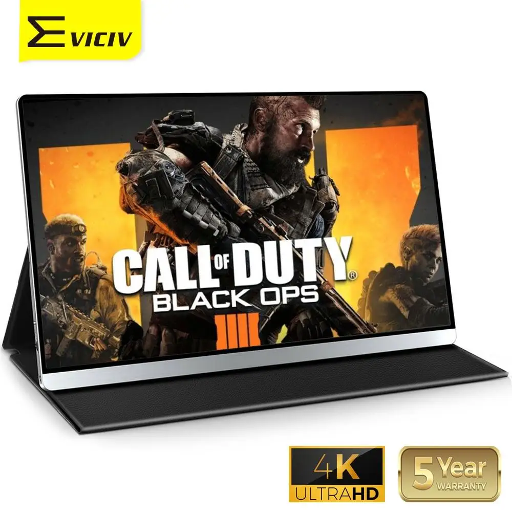 EVICIV 15 6 дюймовый 4K монитор для Xbox One X S Call of Duty 4 UHD портативный дисплей Type C Mini HDMI