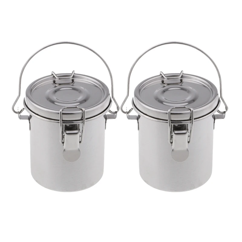 Preise 2 Pack Künstler Tragbare Malerei Pinsel Waschen Eimer Waschen Stift Topf Edelstahl Aquarell Öl Pinsel Washer Kunst Liefert