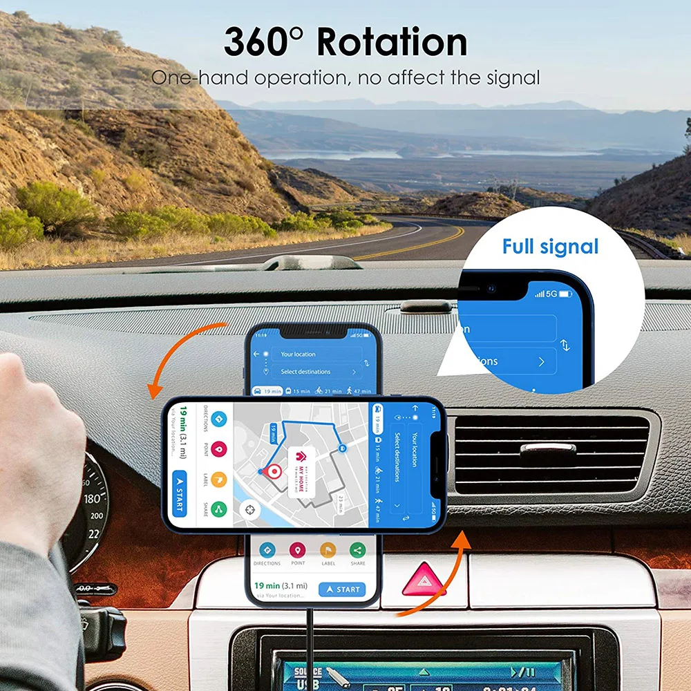 Qi Wireless Car Charger for Smartphones