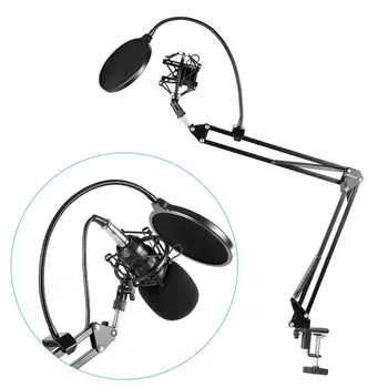 

MIC Stand Bracket Arm Stand shockproof Height Adjustable Mic Holder for stores families studios broadcasting Stand Bracket