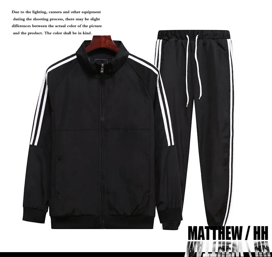 

Men's sports suit men's tied up sports pants and zipper Crew Neck Top Men's fashion casual home sportswear A046